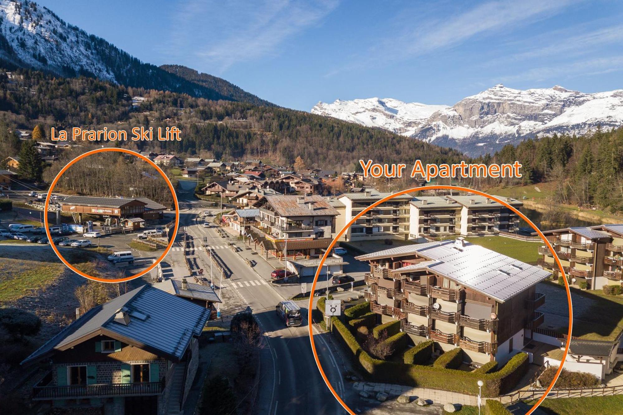Residence Le Prarion 24A Ski In- Ski Out - Happy Rentals Les Houches Bagian luar foto